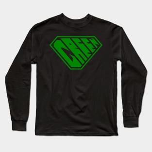 Green SuperEmpowered (Green) Long Sleeve T-Shirt